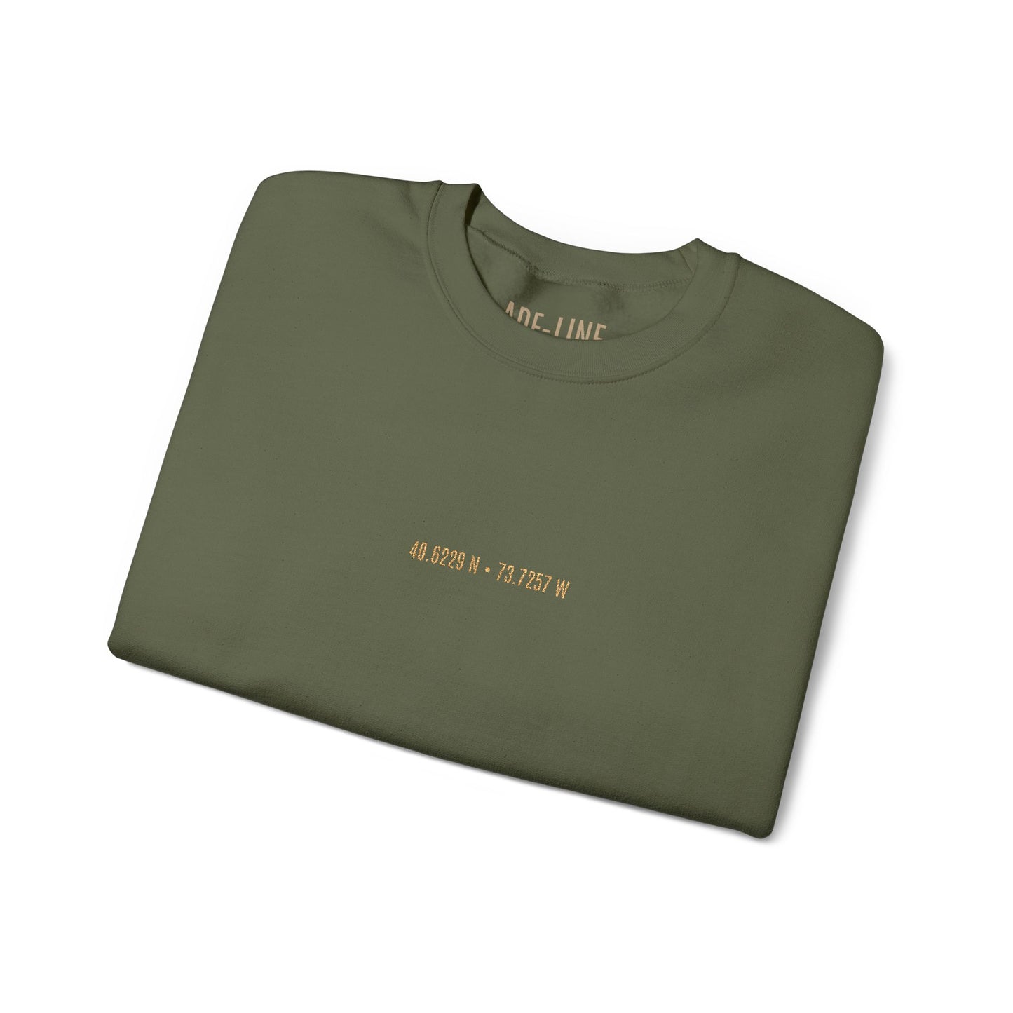 "Forever Scripted" - Personalized Coordinates Sweatshirt | Custom Embroidered Latitude Longitude