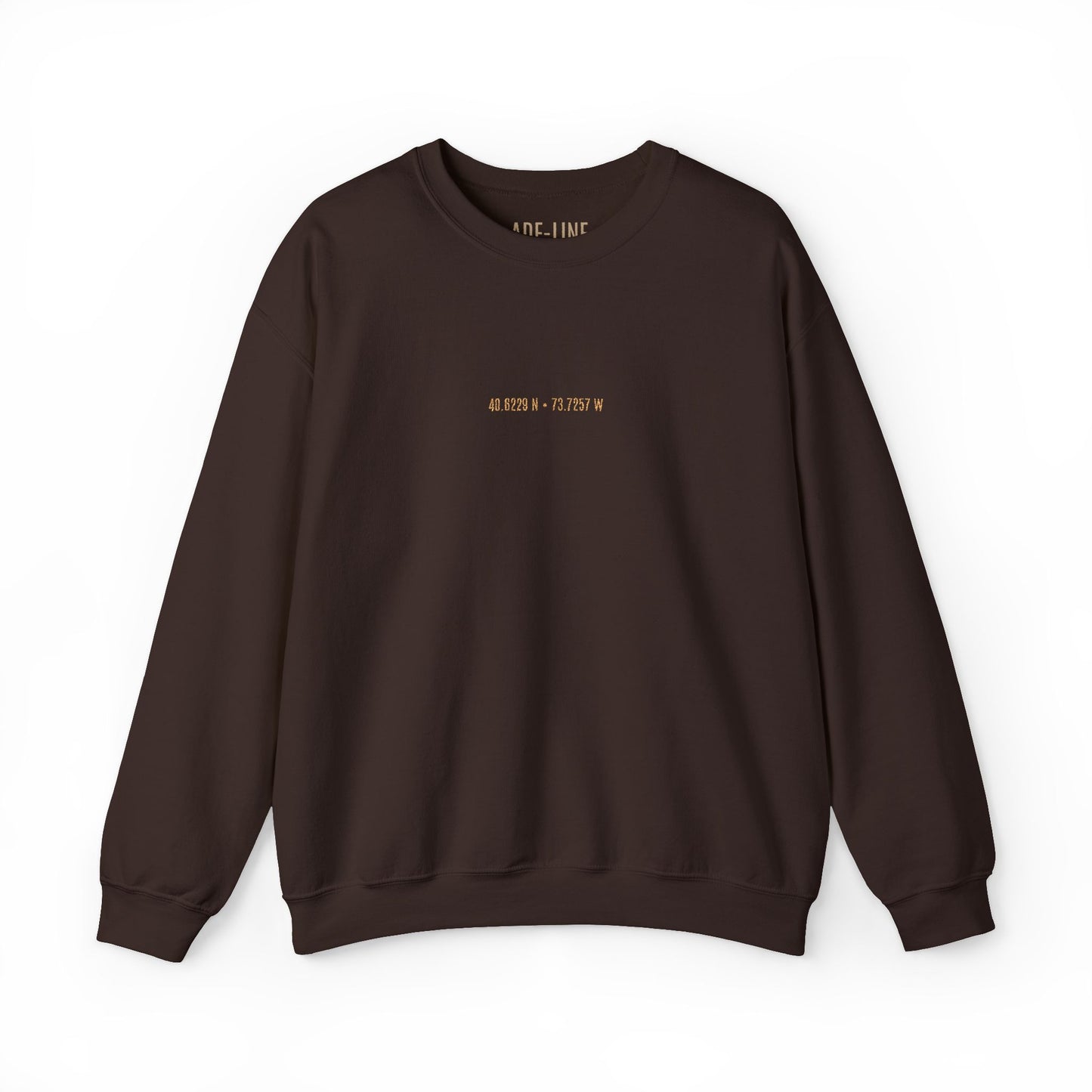 "Forever Scripted" - Personalized Coordinates Sweatshirt | Custom Embroidered Latitude Longitude