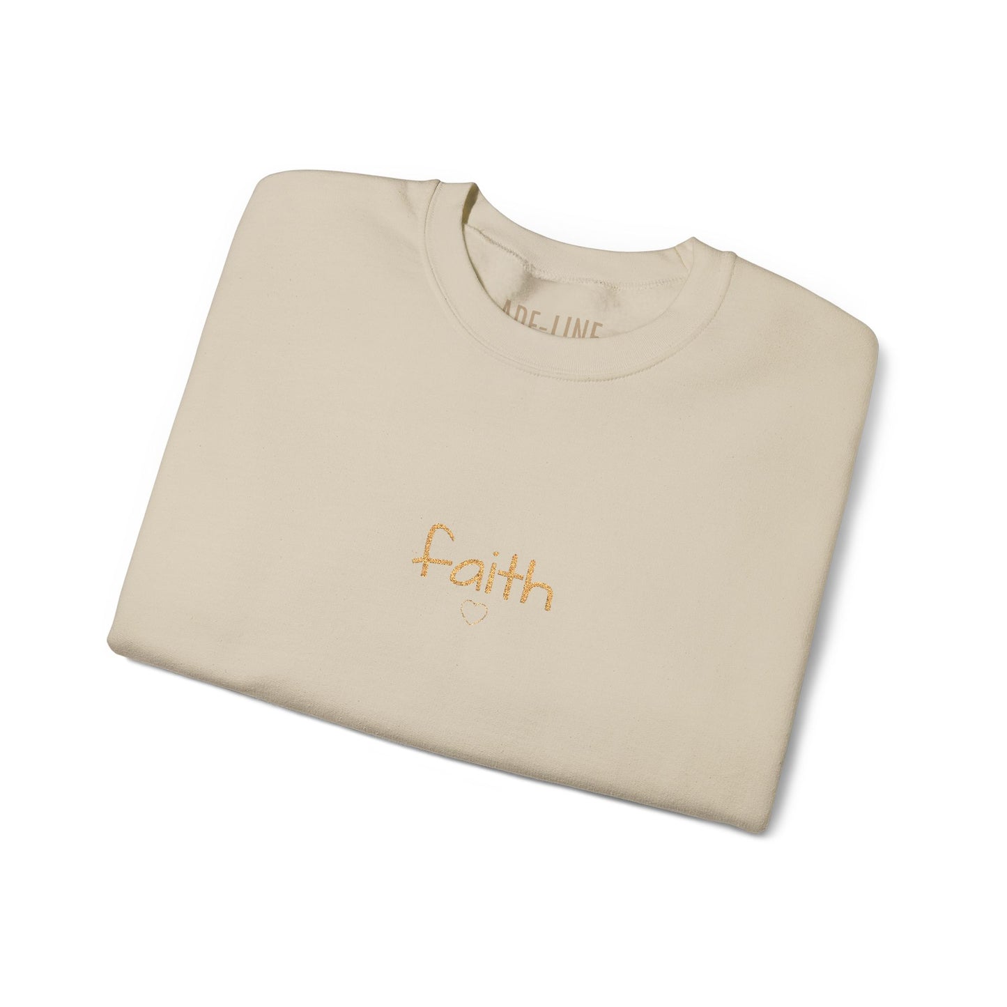 "Softly Blessed" - Script sweatshirt | embroidered crewneck, minimal faith healing love family