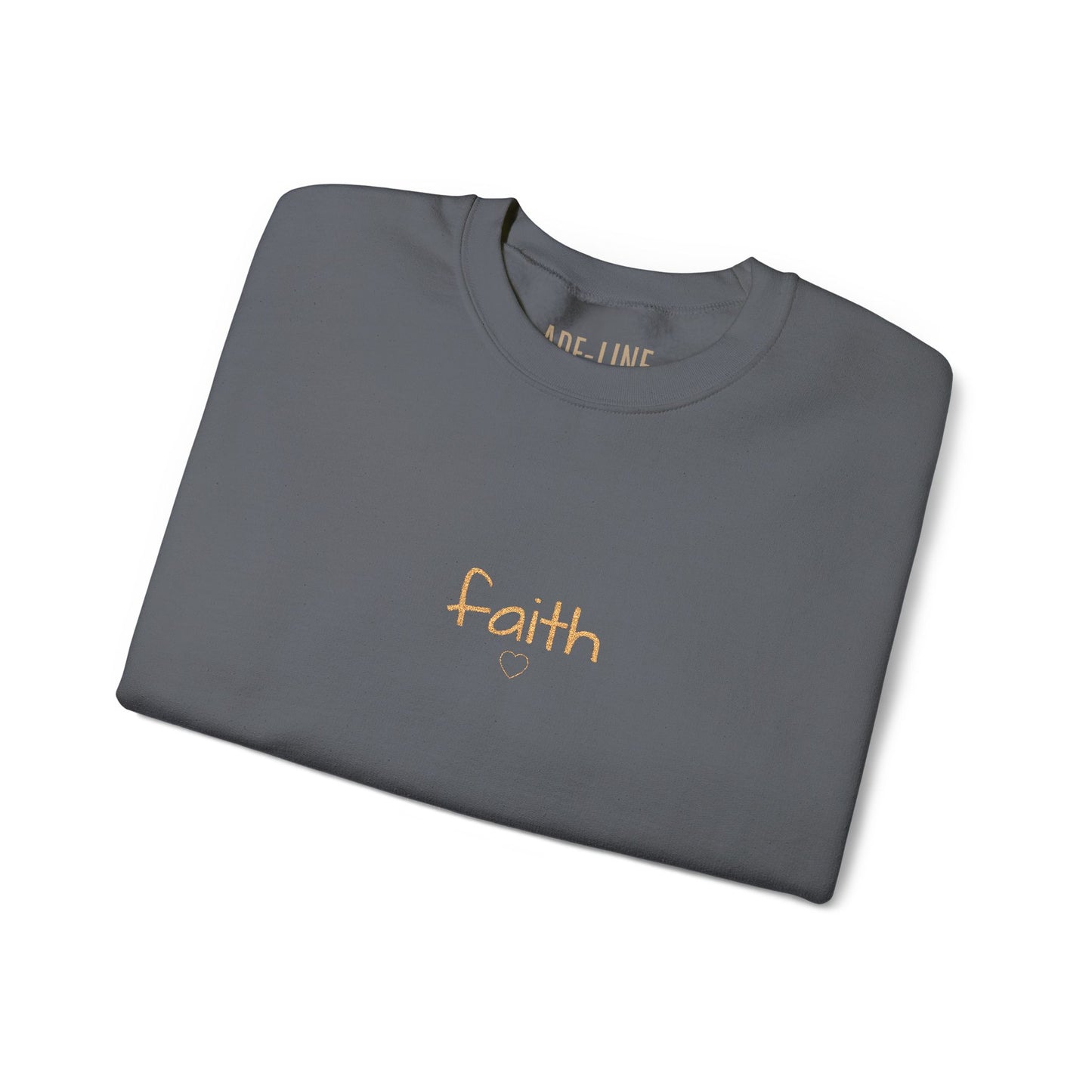 "Softly Blessed" - Script sweatshirt | embroidered crewneck, minimal faith healing love family