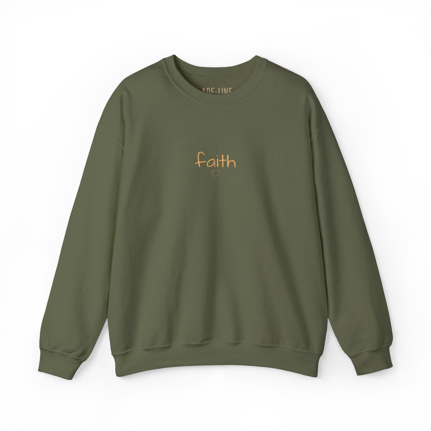 "Softly Blessed" - Script sweatshirt | embroidered crewneck, minimal faith healing love family