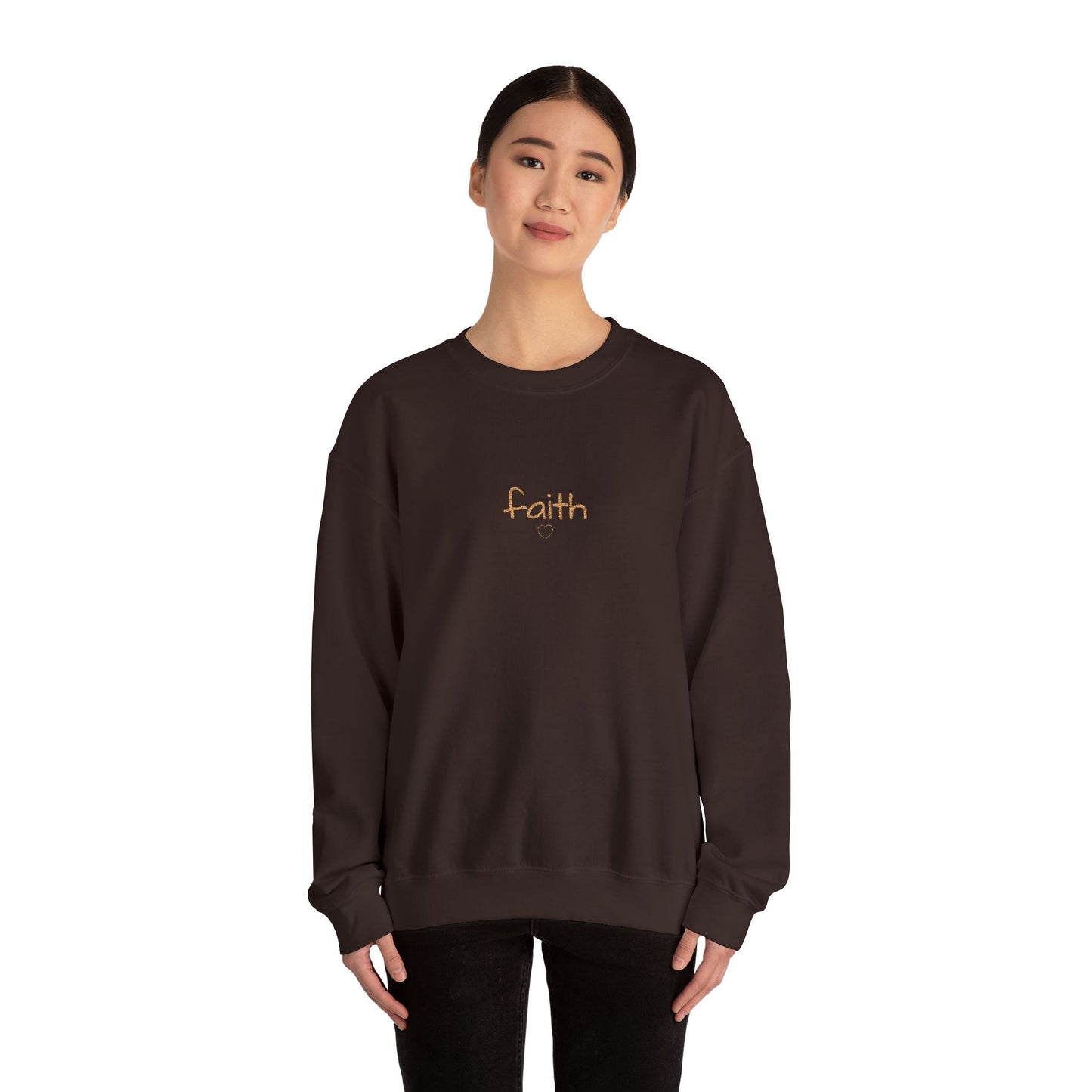 "Softly Blessed" - Script sweatshirt | embroidered crewneck, minimal faith healing love family