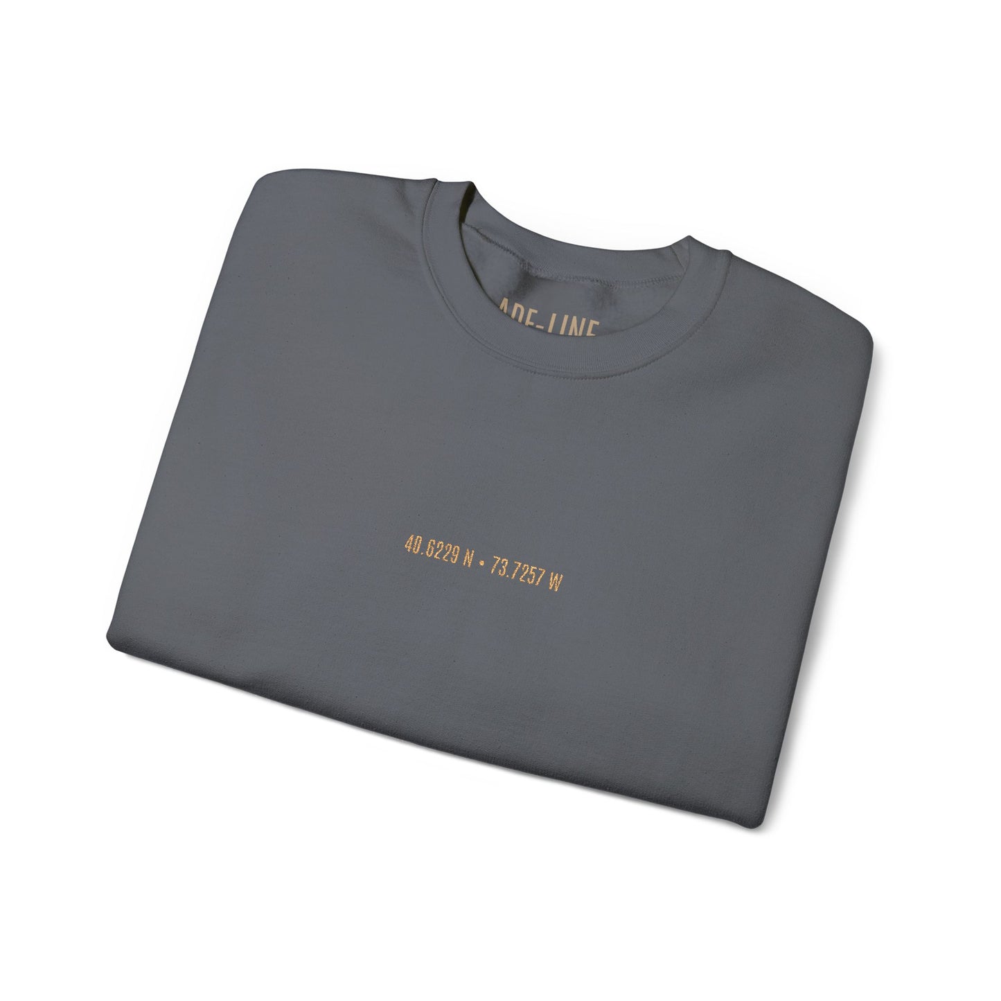 "Forever Scripted" - Personalized Coordinates Sweatshirt | Custom Embroidered Latitude Longitude