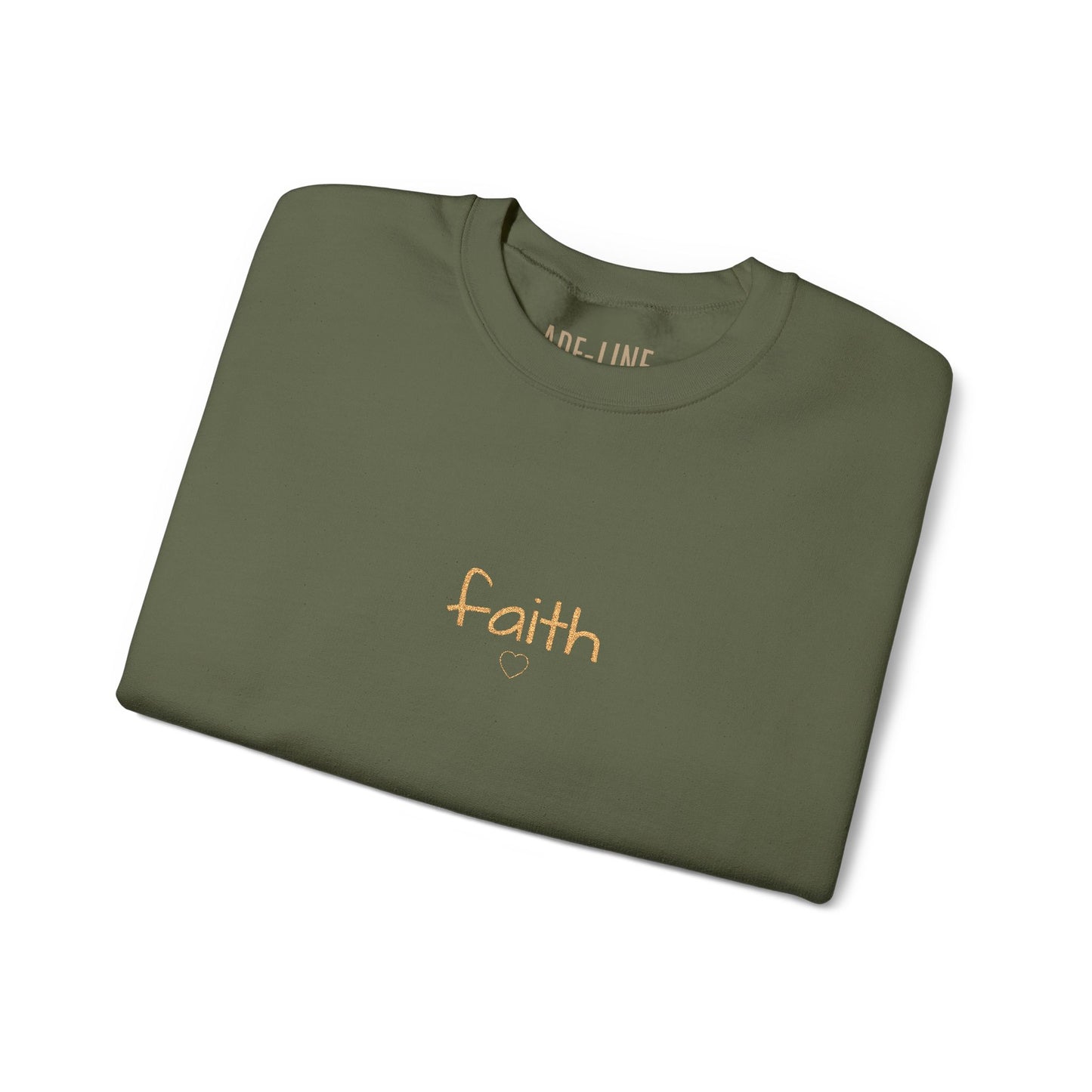 "Softly Blessed" - Script sweatshirt | embroidered crewneck, minimal faith healing love family