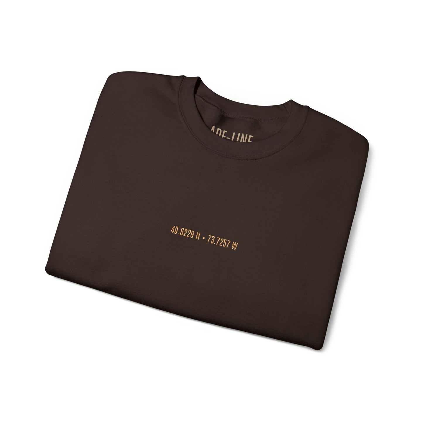 "Forever Scripted" - Personalized Coordinates Sweatshirt | Custom Embroidered Latitude Longitude