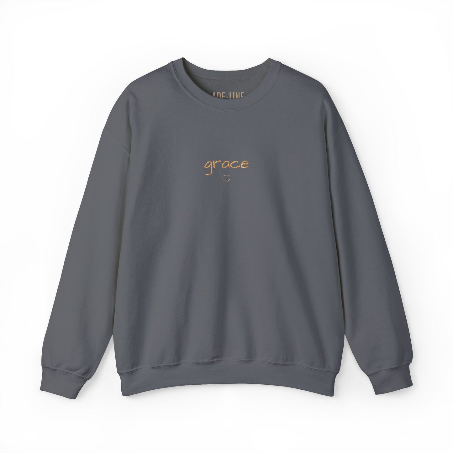 "Softly Blessed" - Script sweatshirt | embroidered crewneck, minimal faith healing love family