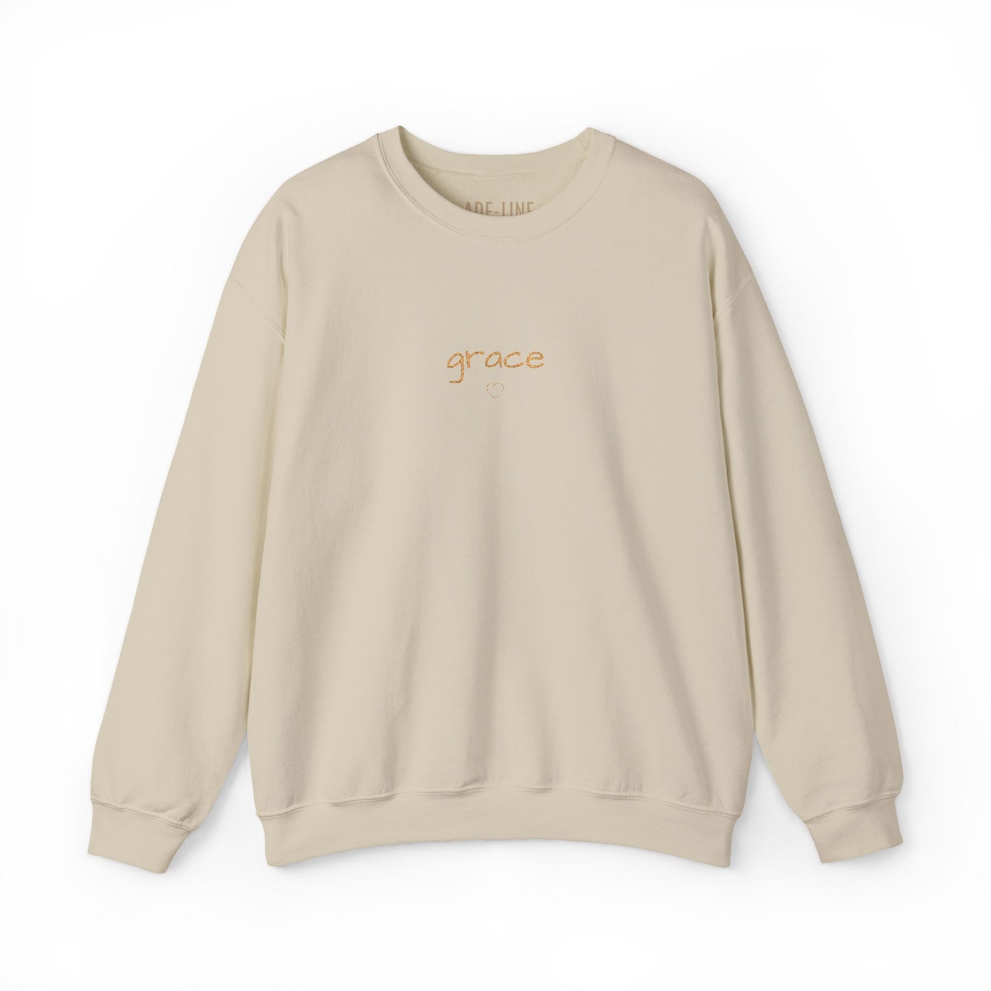 "Softly Blessed" - Script sweatshirt | embroidered crewneck, minimal faith healing love family